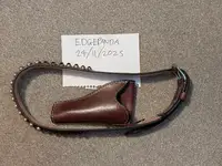 Western leather belt + holster