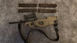 King Arms P90 Tan + Perun MOSFET + Mags