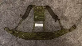 Templars Gear PT1 Belt (Large) + Templars Gear 4-point H-Harness - Multicam Tropic
