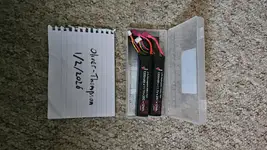 2 x Vapex 11.1 1300mah lipos