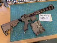 g&p multi objective training rifle / mots with valken hpa drop in.