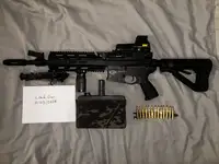 G&G Combat Machine AEG CM16 LMG Bundle
