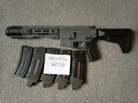 EMG Salient Arms GRY M4/AR-15 AEG 7.5" w/ Gate Aster II BT mosfet