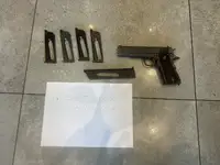 KWC Cybergun 1911 Co2 parkerised with 5x mags