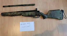 Ares striker AS02 - upgraded steel cylinder and piston, MLOK Rail