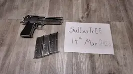 Tokyo Marui Desert Eagle .50AE Chrome Stainless Gas Blowback Pistol 6mm