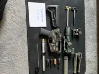 Boneyard bulk listing for Noveske SD parts scope w/ repro ACRO Deadair sandman S x4 muzzle devices repro Magpul bipod