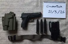 TM P226E2 w/ 2 extra mags and Trex arms holster