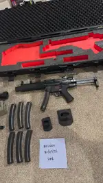 Tokyo Marui SD6 custom NRGS custom B&T stock and stubby silencer