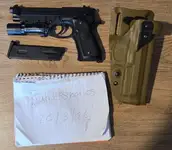 Tokyo Marui M9A1 With X300 and Bladetech Holster