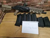 TM Saiga 12k modernised with 4 long mags and 2 short mags