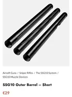 Short SSG10 Outer Barrel