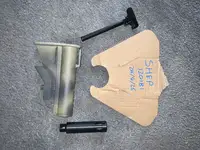 M4 old school parts stock / charging handle / muzzle device