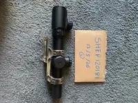 Scope with mount 1-6x 20 replica geiselle mount with trades underneath paint brionze colour