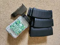 MK4 9 midcap magazines- 6 KWA mags + 3