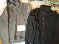 Soft shell jackets - black & grey