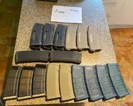 Bundle of mid cap AR mags
