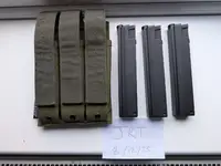 CYMA 120rnd Straight Mid-Cap Magazine For SMG-5/MP5 + Viper Tactical Triple SMG-5/MP5 MOLLE Mag Pouch