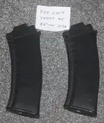 2 TM AK mags for tm recoil ak74mn/aks74u