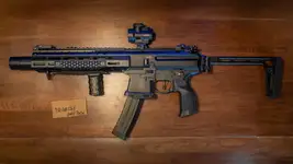 Custom Stratos MPX - 10.5 Midwest Industries Handguard - MRO - Sandman Suppressor - Raiscales - 4 Magazines