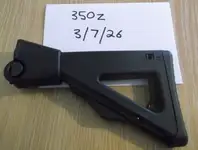 Sig Sauer (Real Steel) 556 / 552 folding, collapsible rifle stock in Black.
