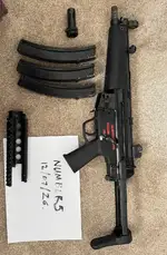 WE MP5 (Apache) A3 GBBr with 3 mags