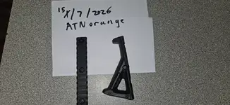 Mlok rail + angled foregrip