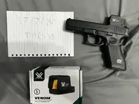 Vfc g17 gen 5 mos brand new £130 without magazine £150 with magazine vortex enclosed red dot £170 or can make a deal depending