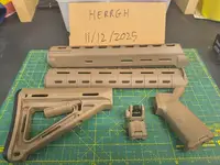Complete MAGPUL PTS M4/M16 furniture set in FDE