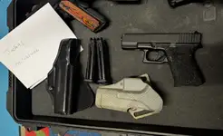KJ works glock 32 plus 2 mags and 2 holsters