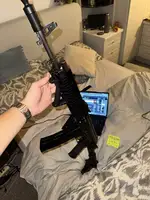 GHK AK-74 GBBR - Zenitco style build, Maple Leaf hop up, Victor folding stock, 4 mags
