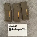 x3 Double Eagle MWS PMAGs – Tan