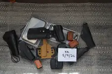 Pistol Holsters, Various.