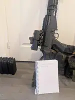 VFC FAL RS furniture and DSA scope mount