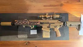 Custom APFG XM7 GBBR - cerakoted - engraved