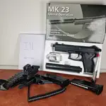 ASG MK23 Special Operations NBB Upgraded Hadron Maple Leaf DTD Holster Package