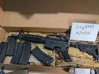 WE M4 CQB Black Edition Gas Blowback Airsoft Rifle GBBR + 5 Gas Mags Boxed