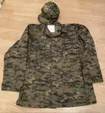 USMC MARPAT Woodland Shirt Plus Hat Size Medium