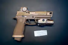 Custom Sig Sauer P320 M18X Tucked Comp FDE