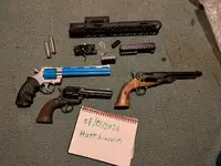 Parts and prop revolvers.