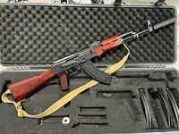 Tokyo Marui AKM Gas Blowback Rifle - Black/Wood