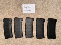 5x Magpul PTS PMAG AEG